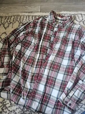 Moose Creek Shirt Mens XL Red Plaid Long Sleeve Button Up 100% Cotton Aj • $18