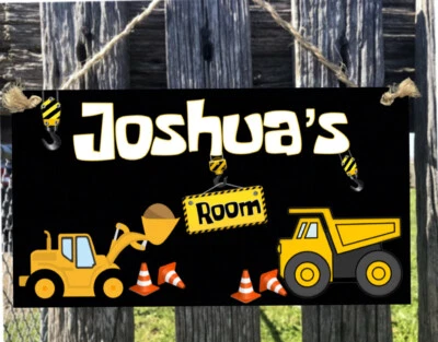 Construction Wooden Sign Plaque Country Personalised BarShedBedroomHome • $15