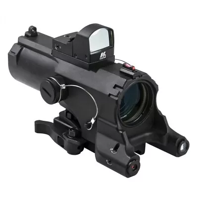 VISM ECO 4x34 Rifle Scope With Green Dot And Green Laser Urban Tactical VECO434Q • $266.99