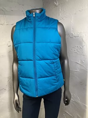 Womens Made For Life Blue Puffer Vest Sz L Large • $22.99