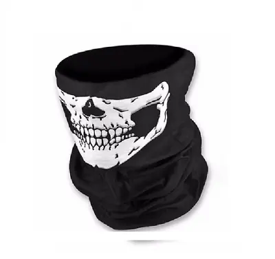 Ghost Mask Skull Balaclava Skeleton Costume Bike Skateboard Motorcycle Halloween • £2.99