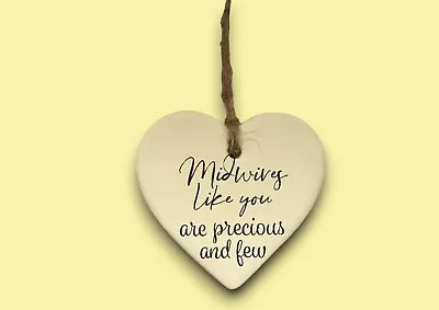 Midwives Ceramic Heart  Midwife Thank You Gifts  Student Midwife Gifts  • £15.99