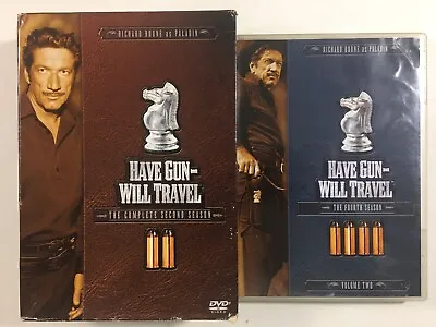 Have Gun Will Travel Second Season 6 Disc DVD Set & Fourth Season 3 Disc DVD Set • $9.99