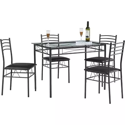 Kitchen Dining Room Table And Chairs [4 Placemats Included] 5-Piece Dinette Sets • $198.99