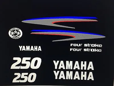 Yamaha 250 Hp Outboard Decal Kit Four Stoke  Marine Vinyl NOT Ink-jet • $68.99