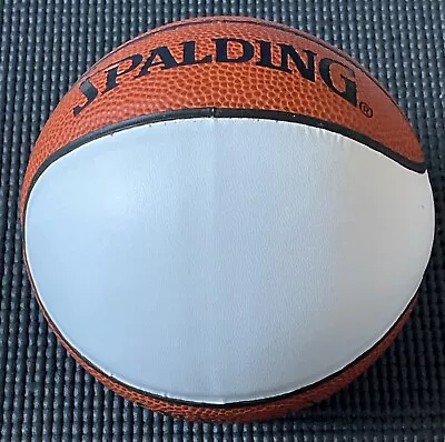 OFFICIAL SPALDING NBA MINI BASKETBALL ONE WHITE PANEL For AUTOGRAPHS • $25