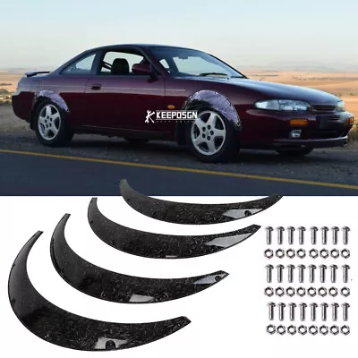 4.5 Car Flexible Fender Flares Wheel Arch Wide Body Kit For Nissan 240SX S13 S14 • $89.99