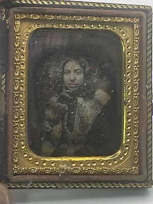 Antique Daguerreotype Of Mrs Henry A. Morgan • $49.99