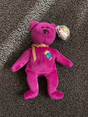 TY Millenium Bear Beanie Baby With Error! 1999  • $9.99