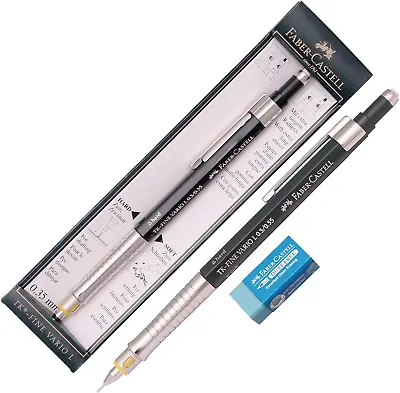 Faber Castell Tk Fine Drafting Mechanical Pencil 0.35 Mm +Packing Case/Gift Eras • $35.53