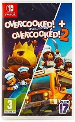 Overcooked 1 + 2 (Dual Pack) Nintendo Switch Brand New Sealed • $59