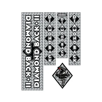 Diamond Back - 1982-83 DBII Silver Streak - Snake Decal Set - Old School Bmx • $66