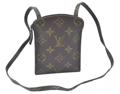 Authentic Louis Vuitton Monogram Pochette Secret M45484 Shoulder Bag Pouch K5835 • $21.50