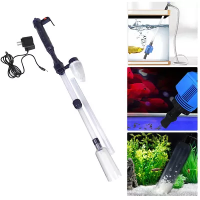 Electric Aquarium Gravel Fish Tank Cleaner Automatic Water Changer Filter Vacuum • $24.99