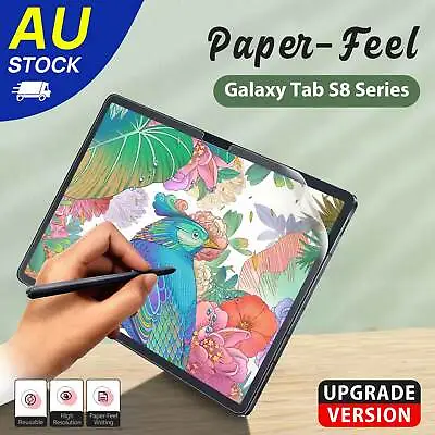 $13.95 • Buy Fr Galaxy Tab S8 S7 Plus Ultra FE S6 Paper Like Screen Protector Matte Film Draw