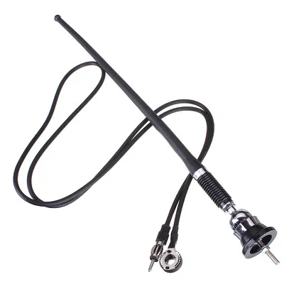 Universal Flexible Anti Noise Roof Mount AM/FM Car Radio Stereo Aerial Antenna] • £6.56