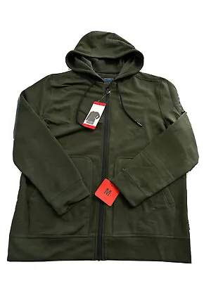 Mondetta Mens Full Zip Hooded Jacket Green Medium M Stretch NEW Medium • $22.95