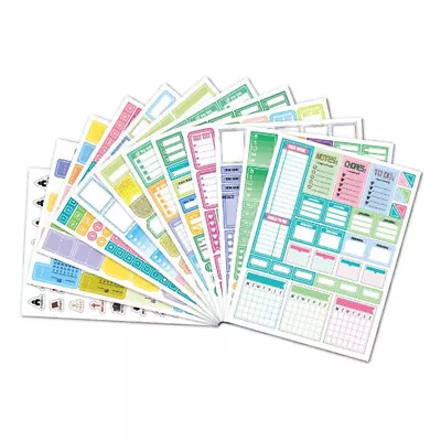 $11.63 • Buy 12pcs Planner Stickers Pack Scrapbooking Bullet Journal Supplies StickersB_z/