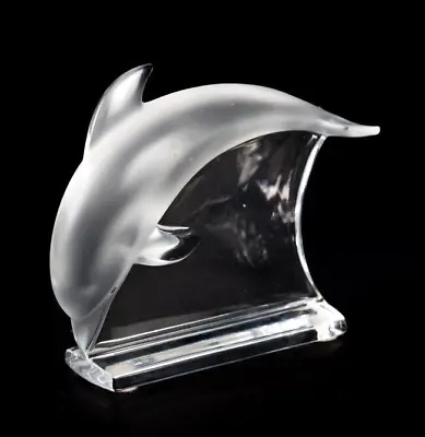 Lalique Dolphin  Signed  X Display In Our Shop -super Gifts/investments Boxed • £375