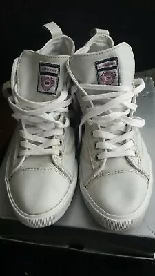 £25.95 • Buy Jack & Jones Bestseller Mens White Leather Trainers Shoes Baseball Ankle Boots