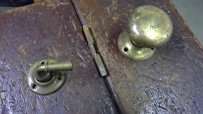 Vintage Brass & Metal Screen Door Knob & Handle Set • $19.99