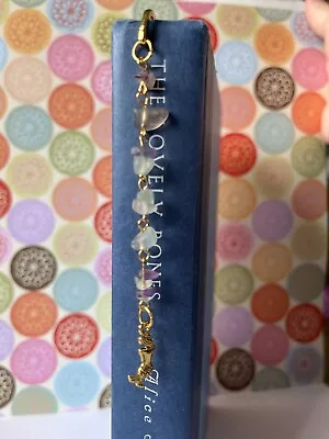 Unique Beautiful Artisan Metal Bookmark W/ Multicolor Gemstones & Mermaid Charm • $10.50