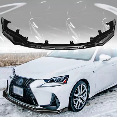 Gloss Front Bumper Lip Splitter For LEXUS IS200t IS300 IS350 F Sport 2017-20 • $78.99