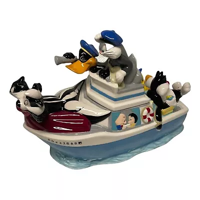 Warner Bros. Studio Store -  LT Boat Cookie Jar  - 2000 DAFFY DUCK TWEETY • $192.74