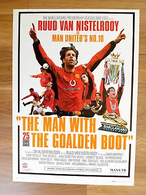 Manchester Utd The Man With The Golden Boot  Original 2003 Poster • $24