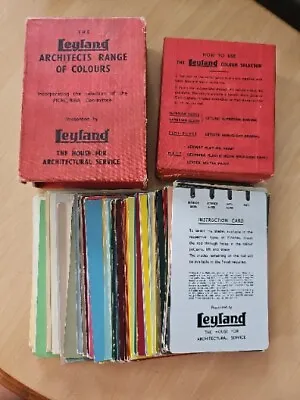 Vintage Leyland Paint Colour Chart Selector C1940s/50s Original Rare • £49.95