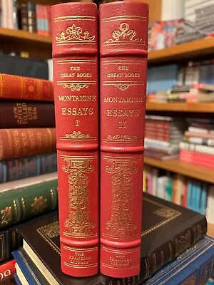 Montaigne Essays - The Franklin Library Two Volumes • $81.12