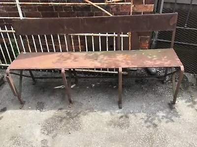 £200 • Buy Vintage Wrought Iron Garden Bench Blacksmith Made 