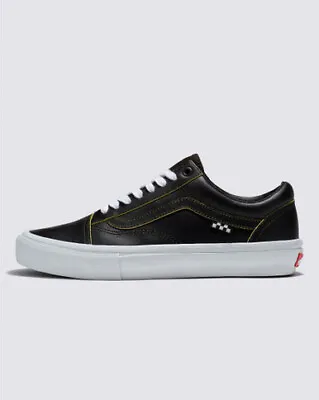 Vans Skate Old Skool Shoes In Wearaway Black Lime-  - • $135.99