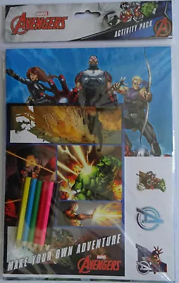 Marvels Avengers Activity Pack Stickers Colouring Book Pencils Brand New Sealed • £3.99