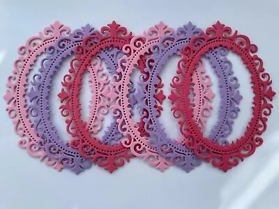 Die Cut Shapes Card Making Lace Frames Scrapbooking Craft Embellishments Toppers • £2.50