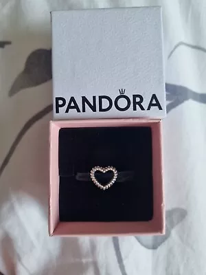 £14.50 • Buy Genuine Pandora Openwork Beaded Bubble Heart Charm