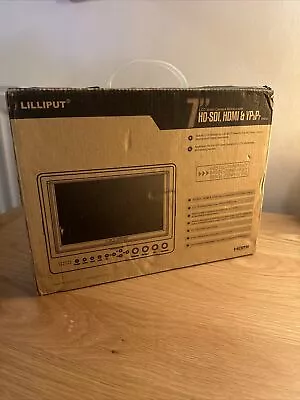 Lilliput 665GL-70NP/HO/Y 7  On-Camera HD Field Monitor LCD W/HDMI In HDMI Out • £149.99