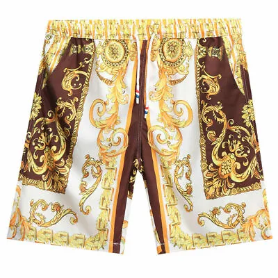 Luxury Style Men Shorts Beach Short Breathable Loose Casual Printing Shorts Man • $18.47