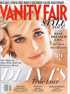 Vanity Fair Magazine Diana's True Love September 2013 • $5.50