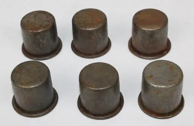 6 NEW VINTAGE STYLE METAL SPOUT DUST CAPS For MASTER OIL BOTTLE SPOUTS • $17.95