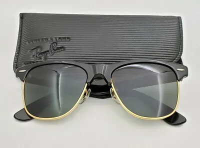 Vintage B&L Ray Ban Bausch & Lomb G15 Gray Wayfarer Max Ebony Sunglasses W/Case • $204.99