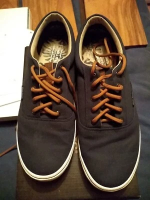 £15 • Buy Jack & Jones Blue Canvas Uk Size 10 Shoes With Original Box And Laces