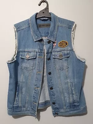 HDMC Denim Vest Size L • $80