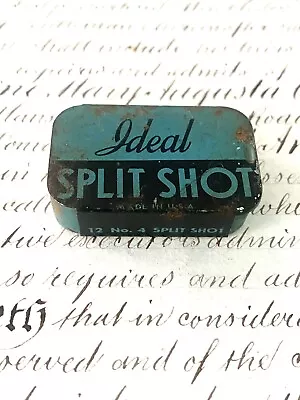 Vintage Ideal Split Shot Tin With Sinkers • $15