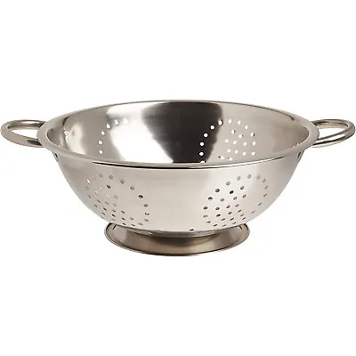 Home Basics Stainless Steel Deep And Wide Colander And Strainer 5 Quart • $14.76