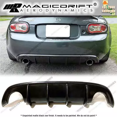 For 09-15 Mazda Miata NC2 NC3 MDA Style 4-Fin Rear Bumper Lower Diffuser Lip • $64.98