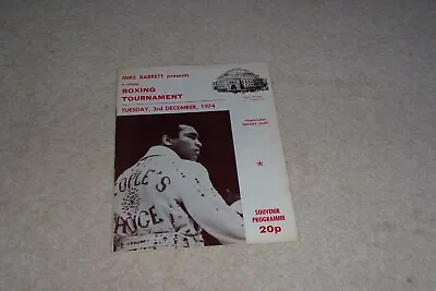 Muhammad Ali Boxing Tournament Programme 1974 • £19.99