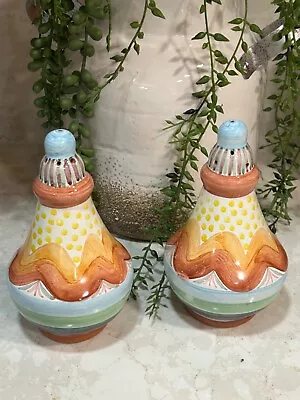 Mackenzie Childs Taylor Brittany Salt & Pepper Shakers - RETIRED • $115