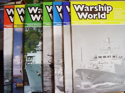 Warship World Job Lot 7 X Military Naval Ships 1994 2007 Hmcs Sackville Jamaica • £8.50