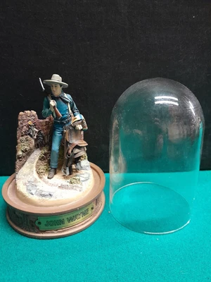 $6 • Buy Franklin Mint John Wayne Figurine Glass Dome